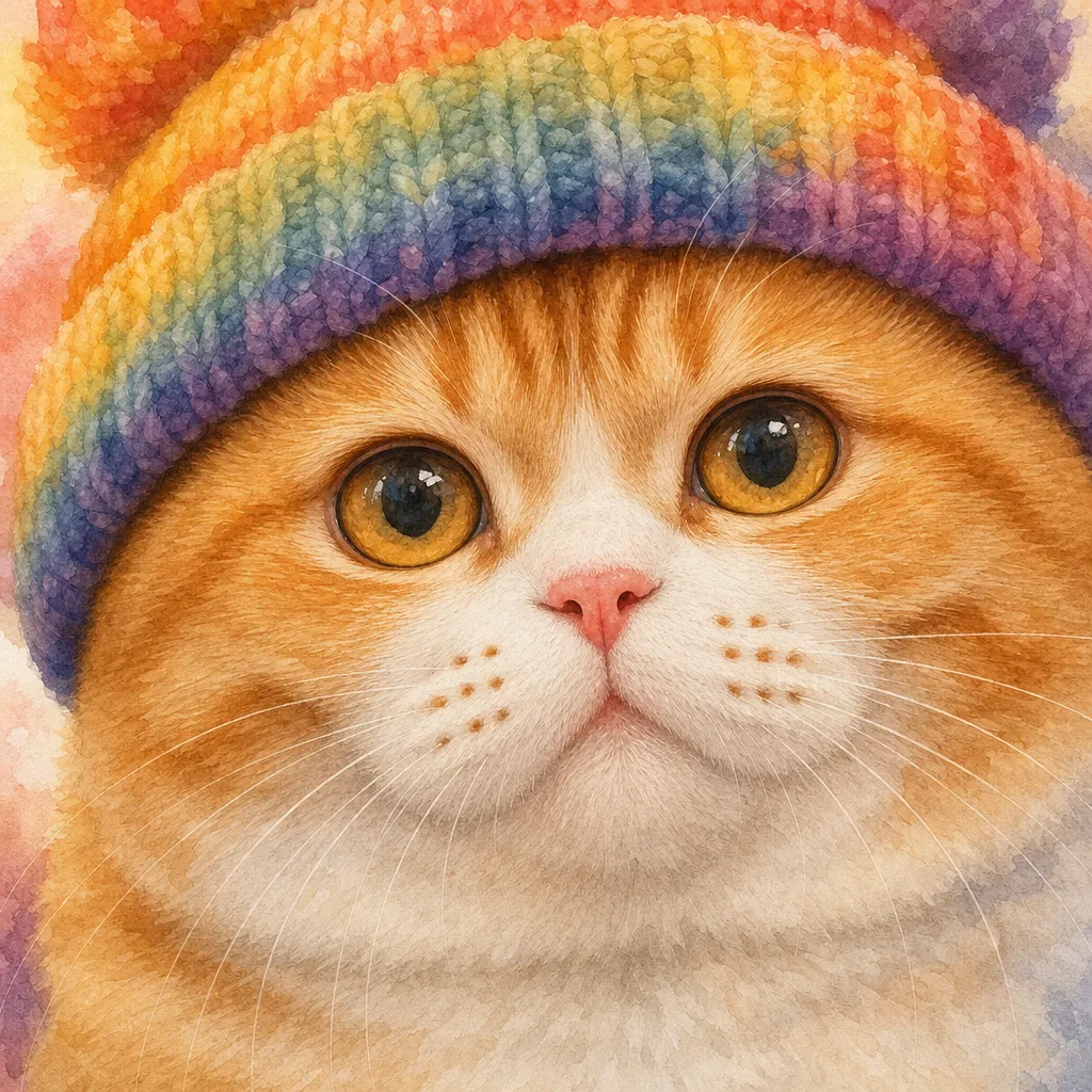 紫色项圈猫