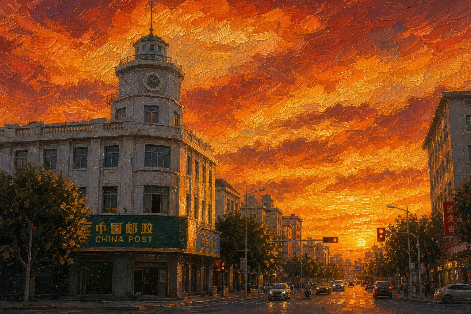 河间街景