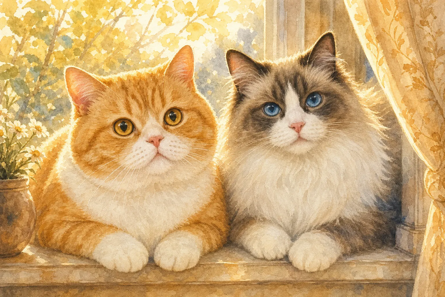 两只猫